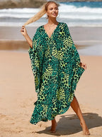 Zebra Stripes Long Dress Cover Up