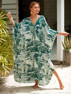 Zebra Stripes Long Dress Cover Up